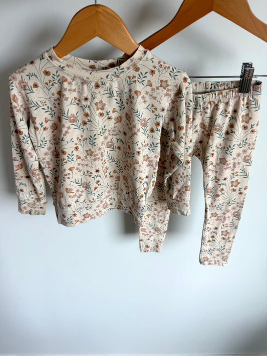 Jax & Lennon Floral Long Sleeve + Pants Set / 18-24m