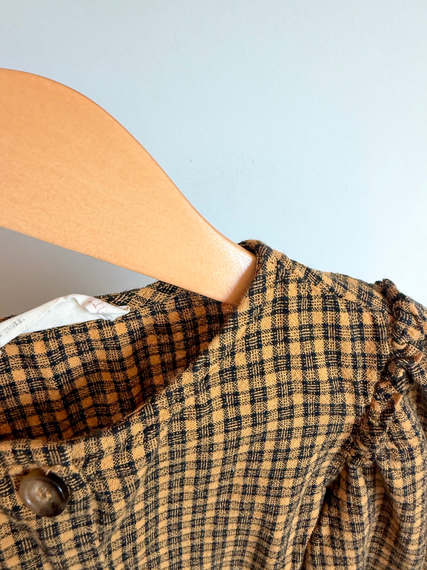 Zara Plaid Button Up Long Sleeve / 4-5 years