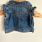 Denim Ruffle Sleeve Vest / 0-6m