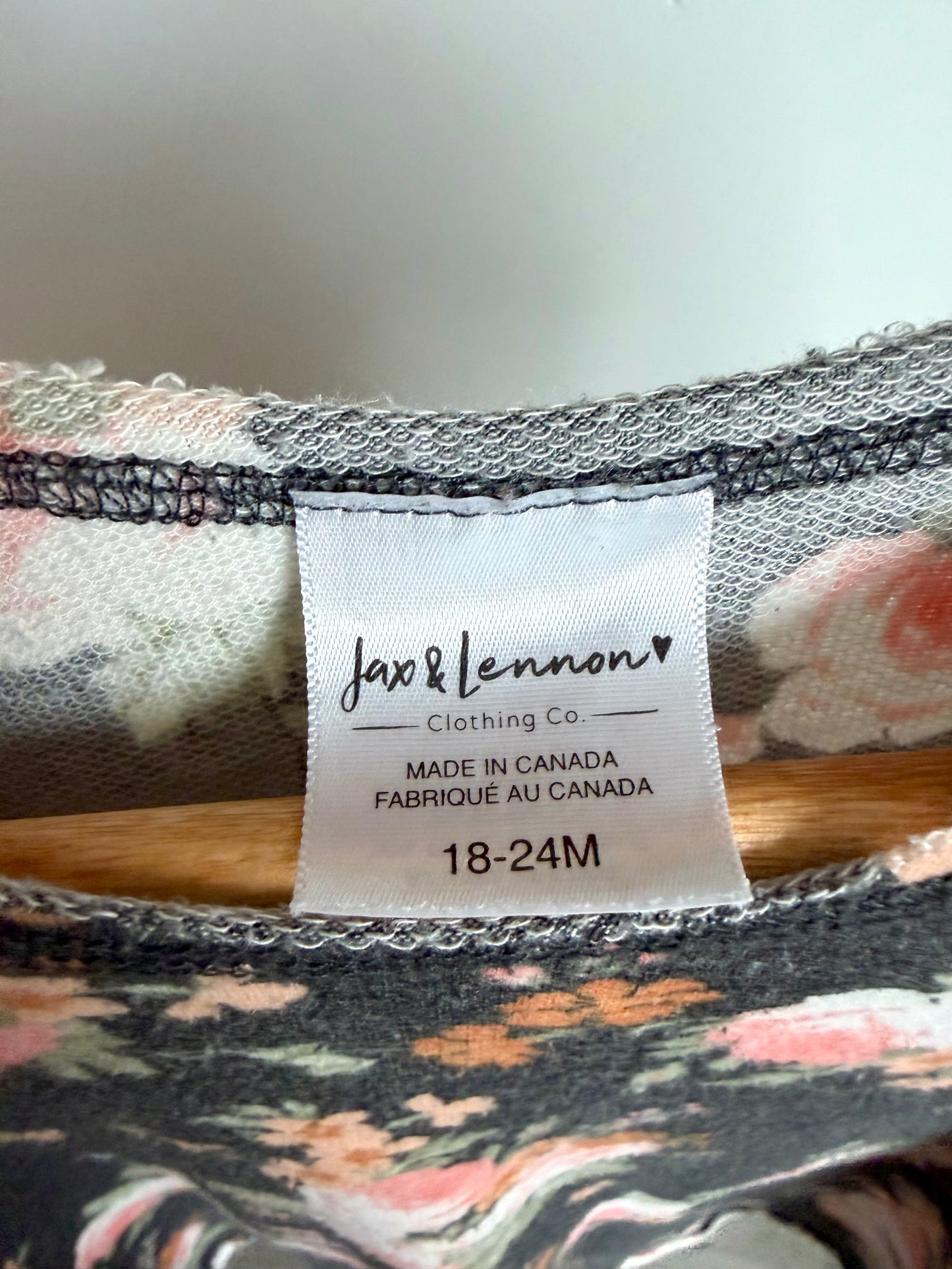Jax & Lennon Dark Floral Dress (PLAY) / 18-24m