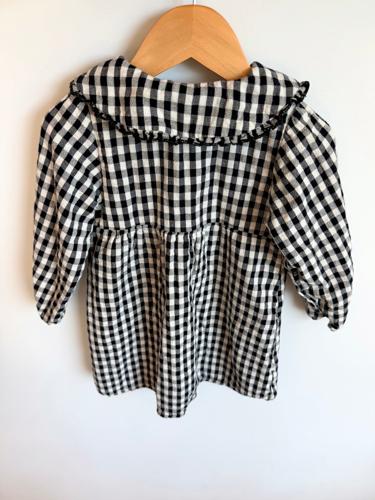 Zara Collared Gingham Dress / 3-4T