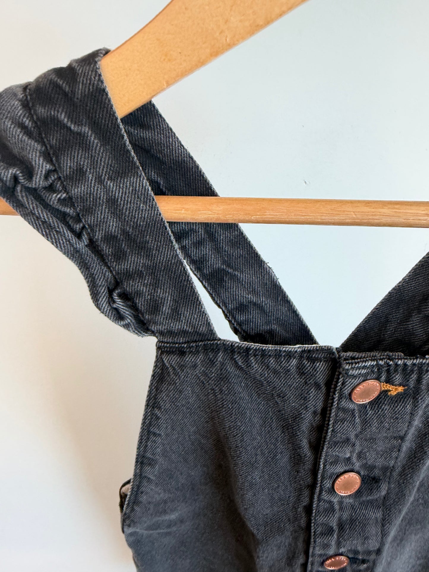 Zara Dark Denim Overalls / 3-4T