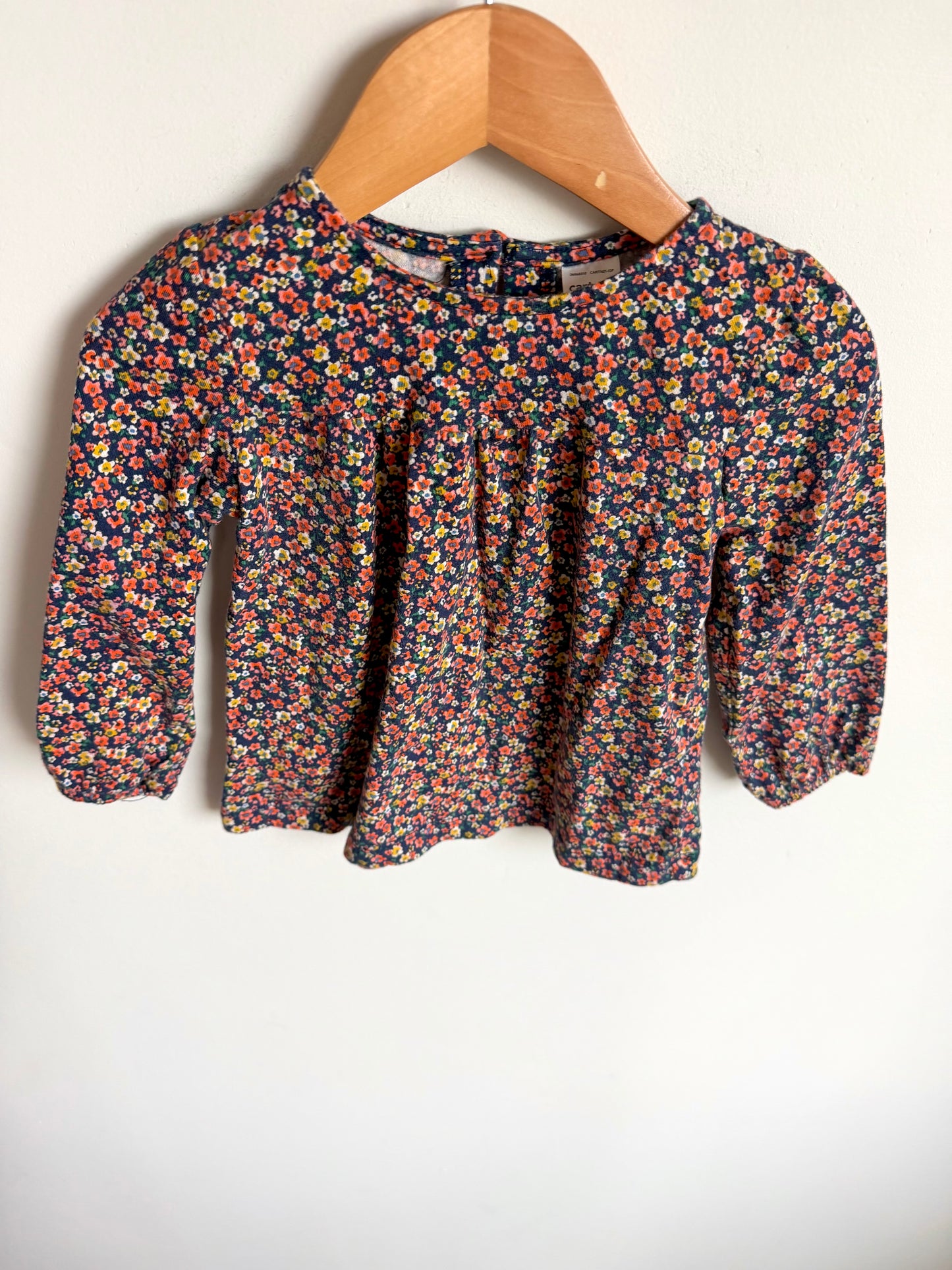 Navy Floral Long Sleeve / 2T
