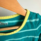 Teal Striped Dress / 3-4T