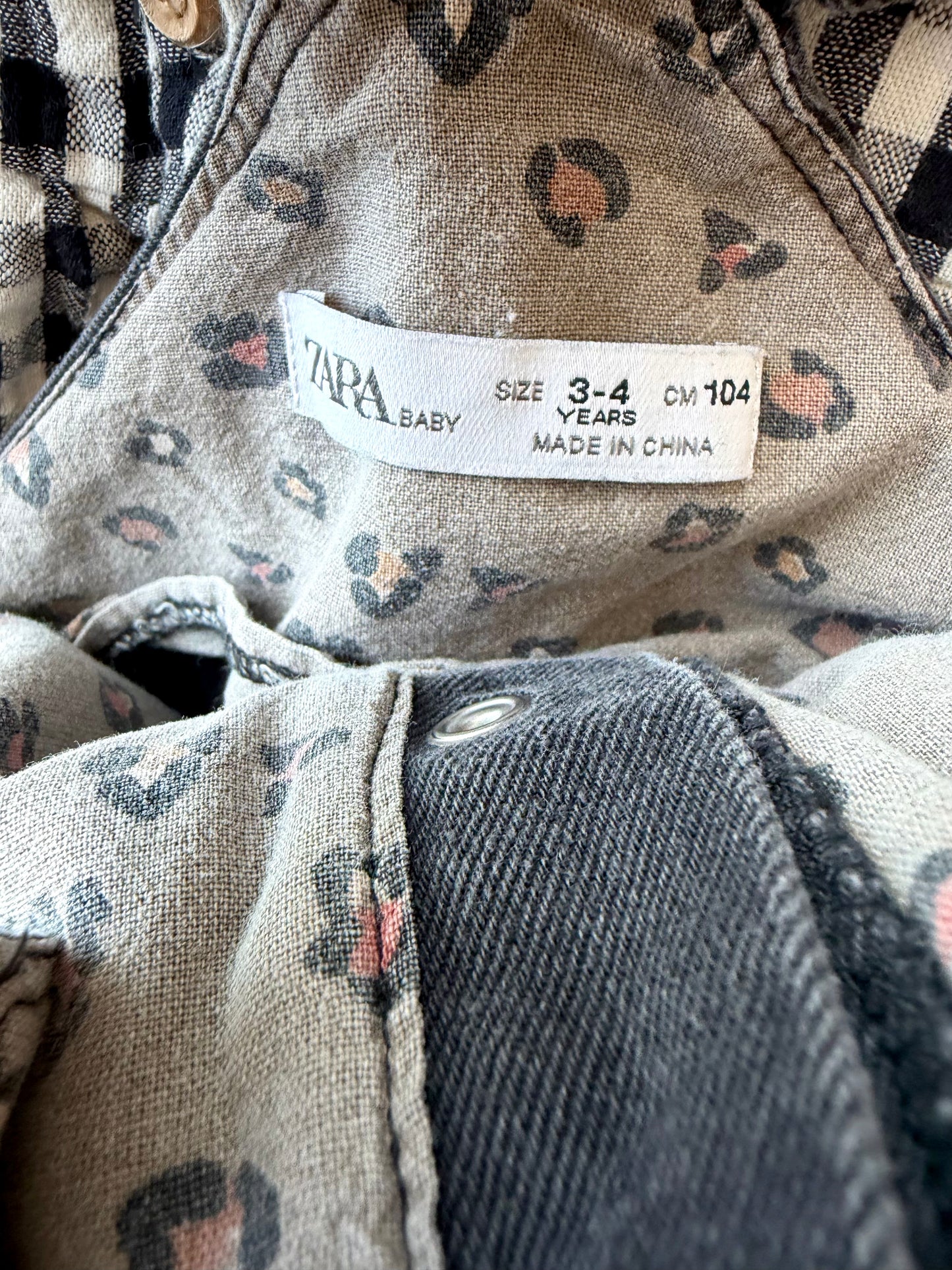 Zara Dark Denim Overalls / 3-4T