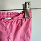 Newborn Bright Pink Tapered Pants with Bow / 0m