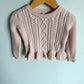 Gap Pink Cable Fleece Sweater / 2T