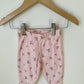 Pink Floral Leggings / 3-6m