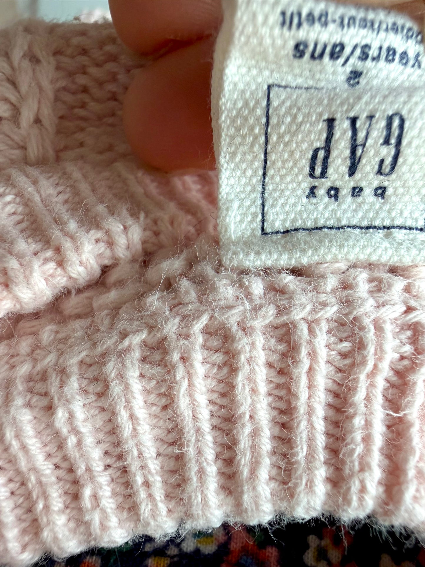 Gap Pink Cable Fleece Sweater / 2T