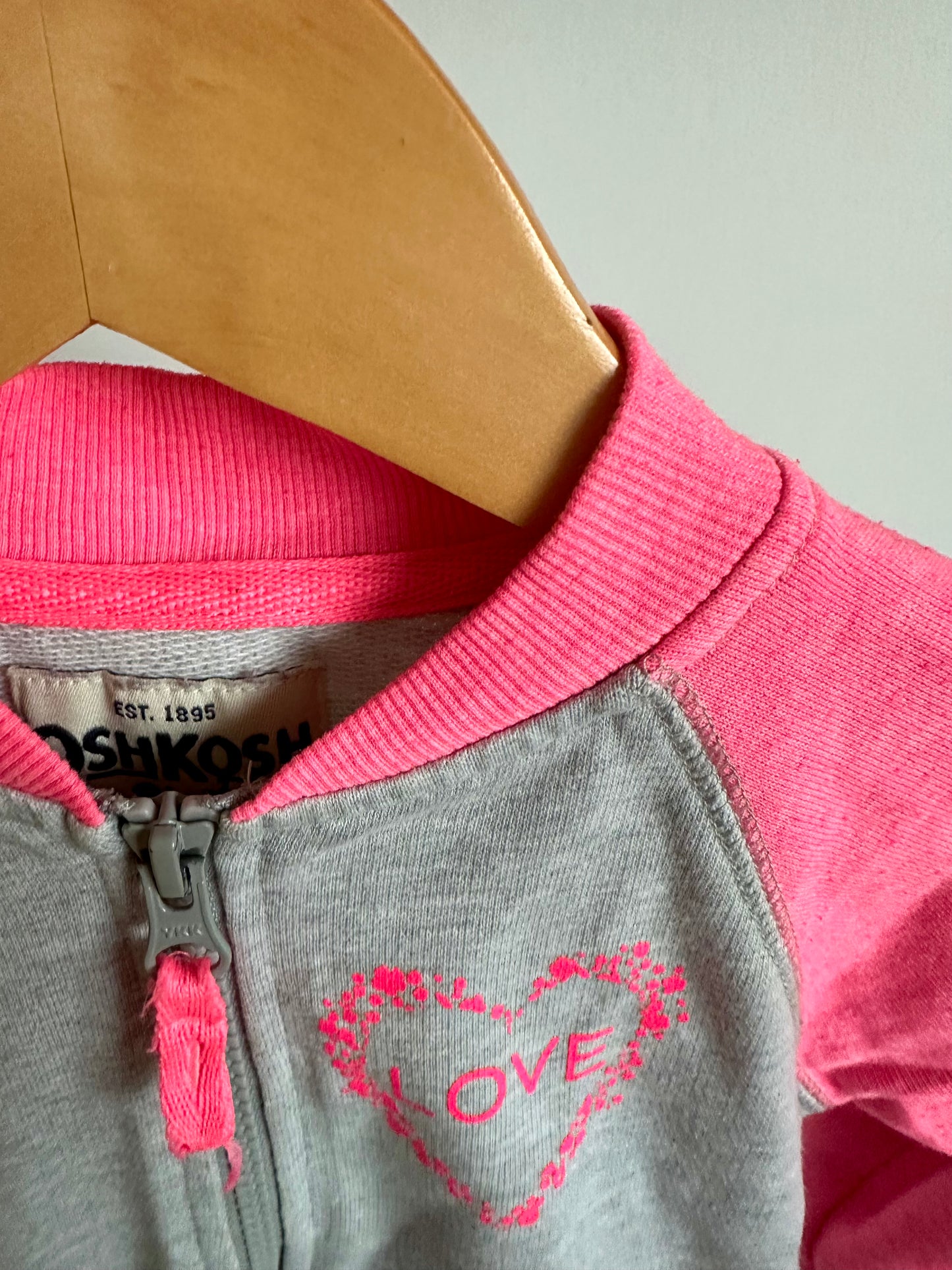 Pink Sleeve Love Sweater / 3T