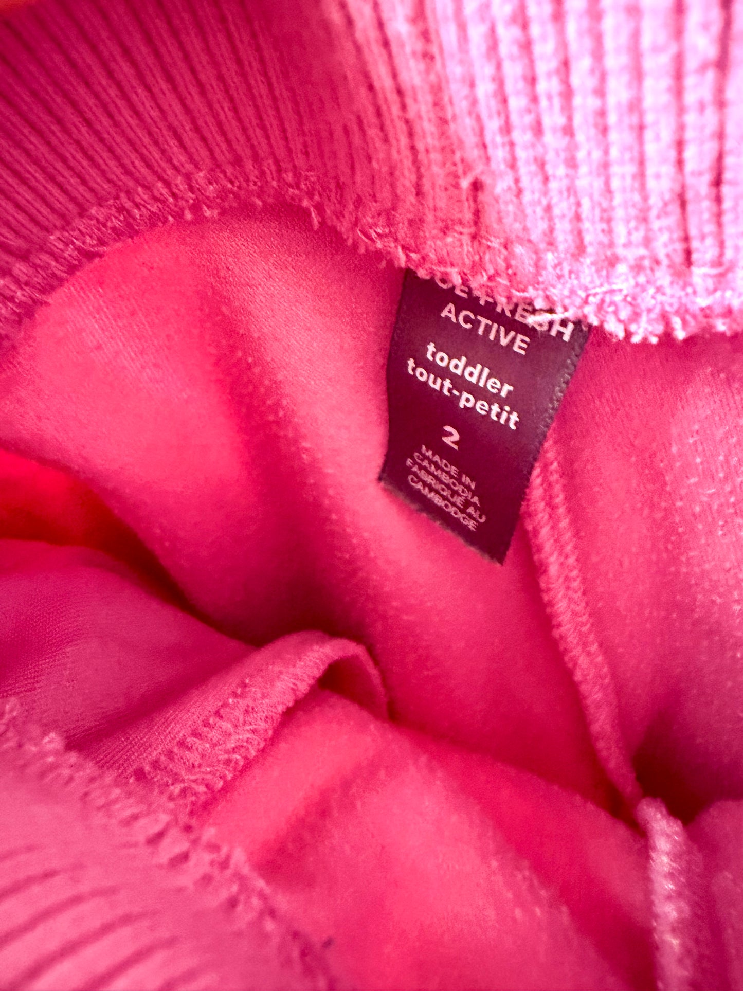 Pink Fleece Rainbow Joggers / 2T