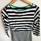 Striped Nursing Long Sleeve Top / Small