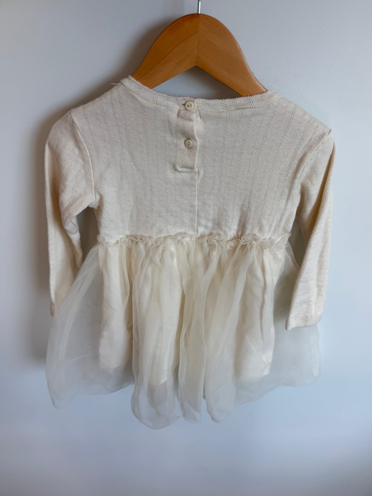 Zara Cream Tulle Dress / 3T