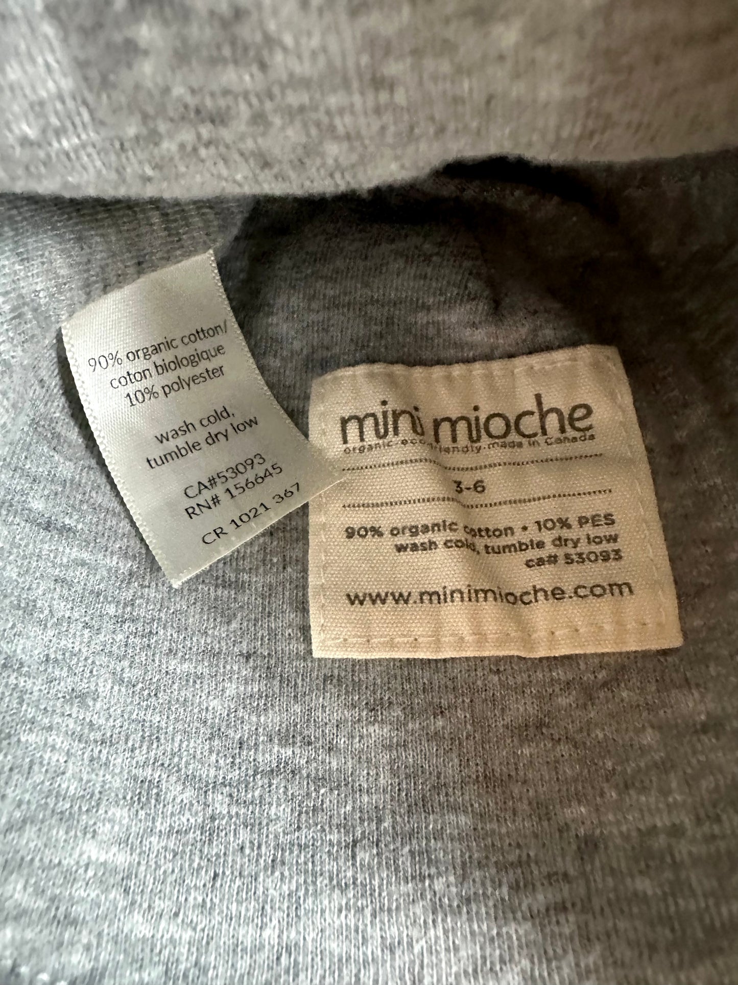 Mini Mioche Grey Beanie / 0-3m