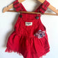 Oshkosh Red Cord Overall Dress / 6m