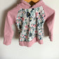 Sugar Sandwich Pink Floral Hoodie / 12-18m