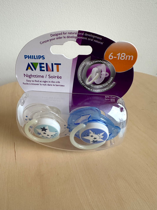 Philips Nighttime Pacifier (In Package) / 6-18m