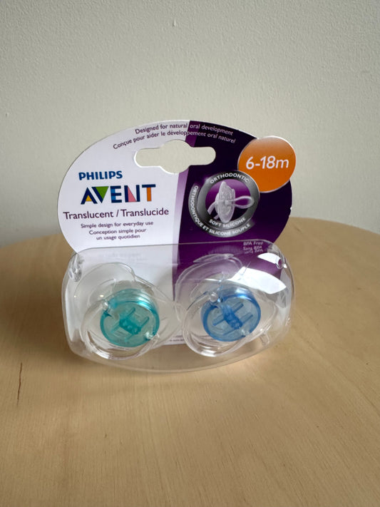 Philips Translucent Pacifier (In Package)/ 6-18m