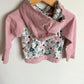 Sugar Sandwich Pink Floral Hoodie / 12-18m