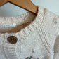 Thick Knit Embroidered Floral Cardigan / 2T