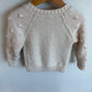 Thick Knit Embroidered Floral Cardigan / 2T