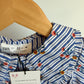 Zara Floral Vertical Stripe Peplum Top (With tags) / 2-3T