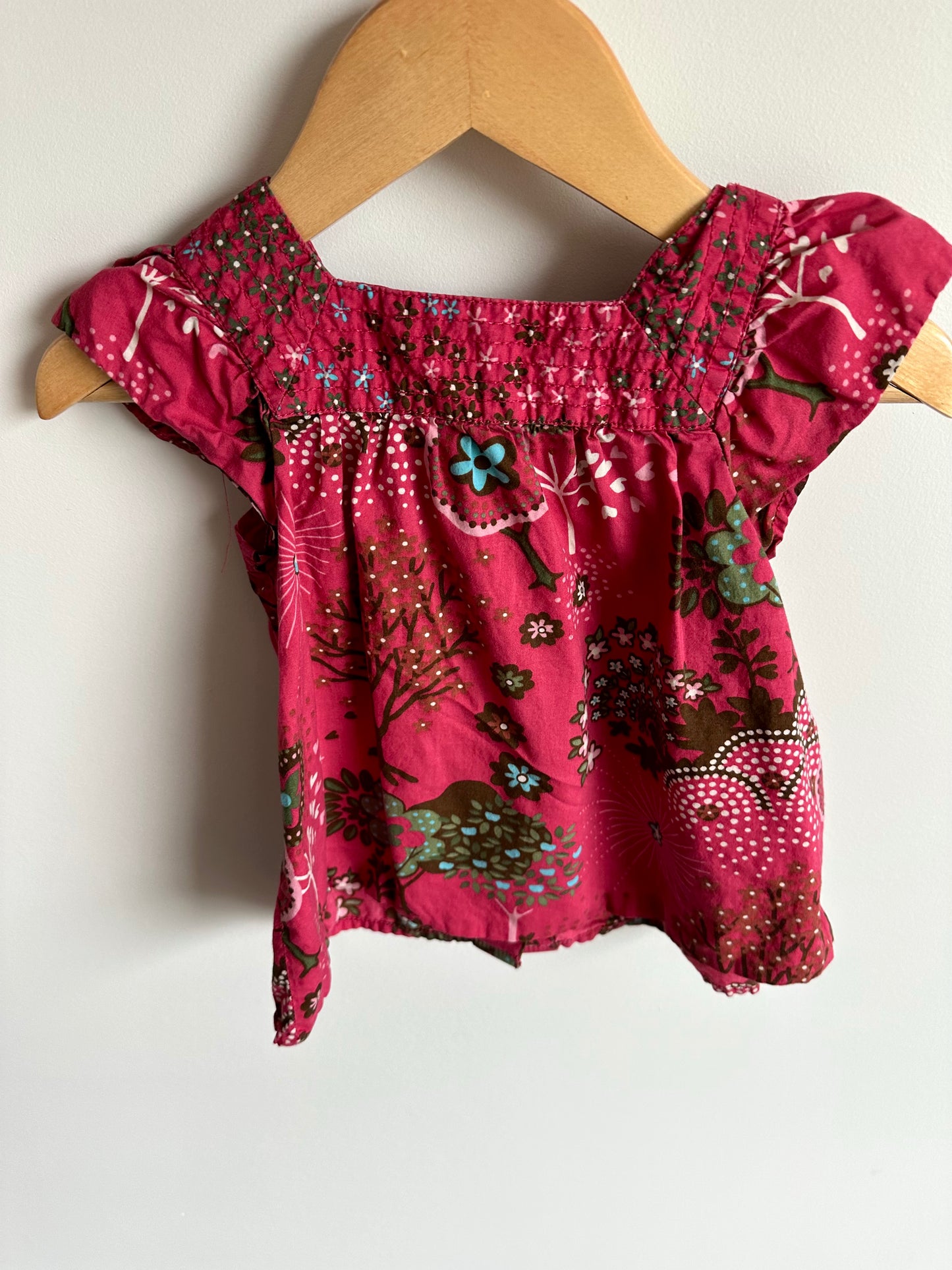 Fuschia Tree Dress / 2T