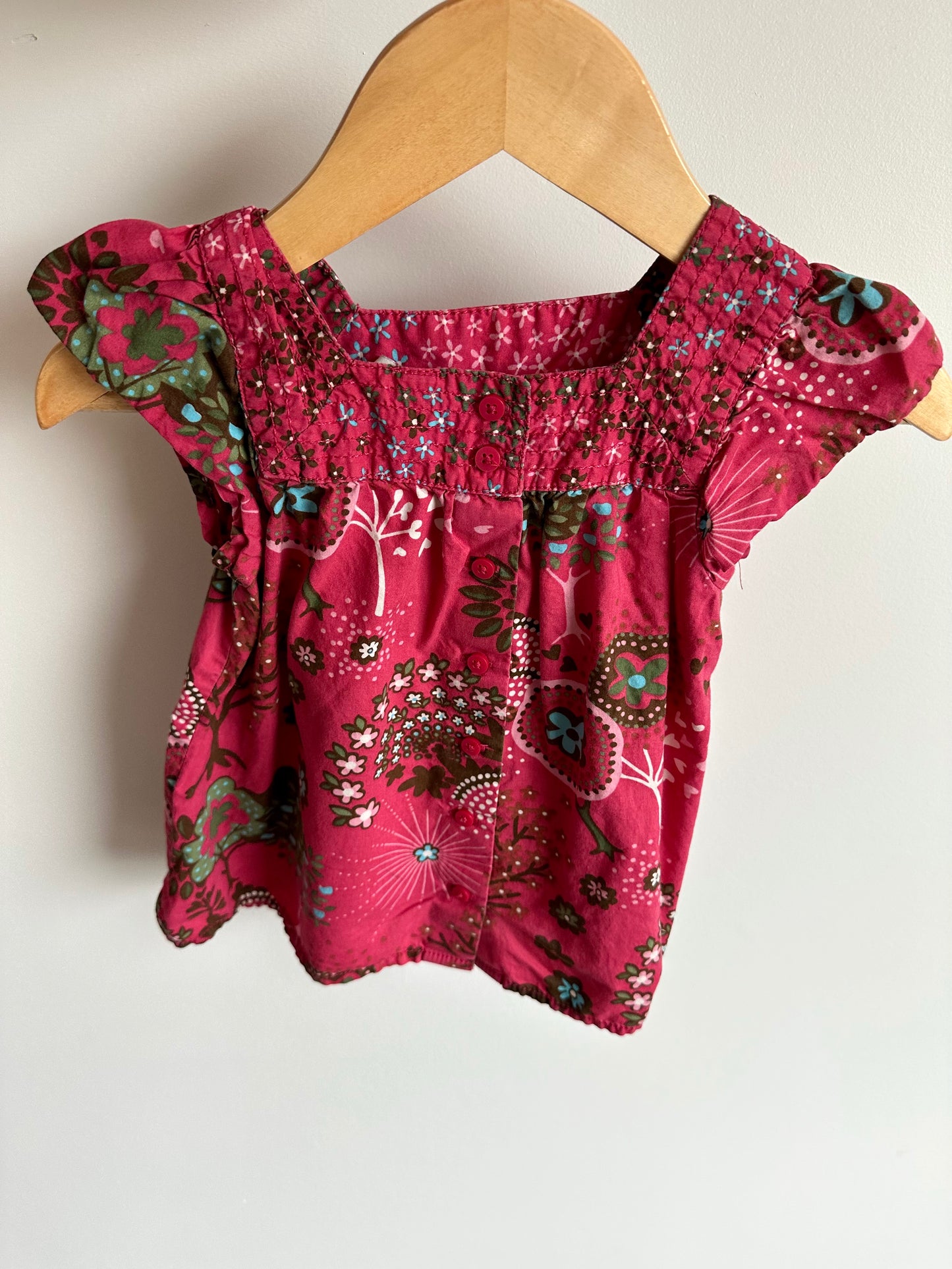 Fuschia Tree Dress / 2T