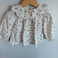 Collared Strawberry Long Sleeve Top / 18m-2T