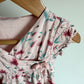 Lined Wrap Pink Floral Dress / 6-9m