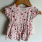 Lined Wrap Pink Floral Dress / 6-9m