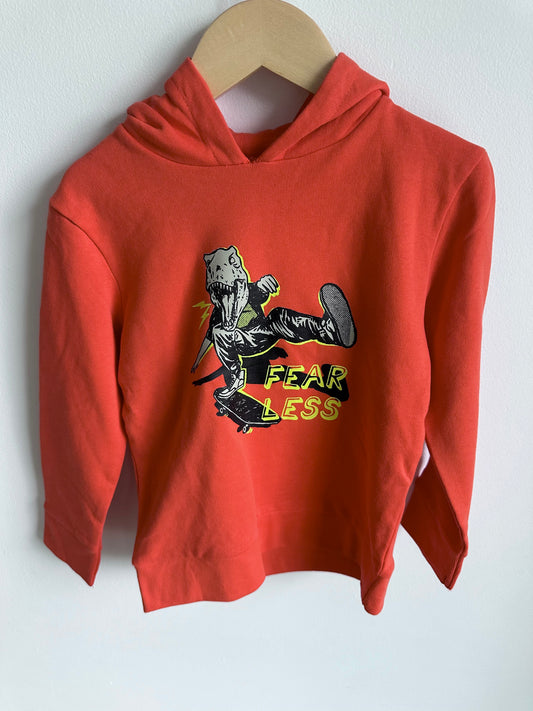 Fear Less Dino Skateboard Hoodie / 4-5 years