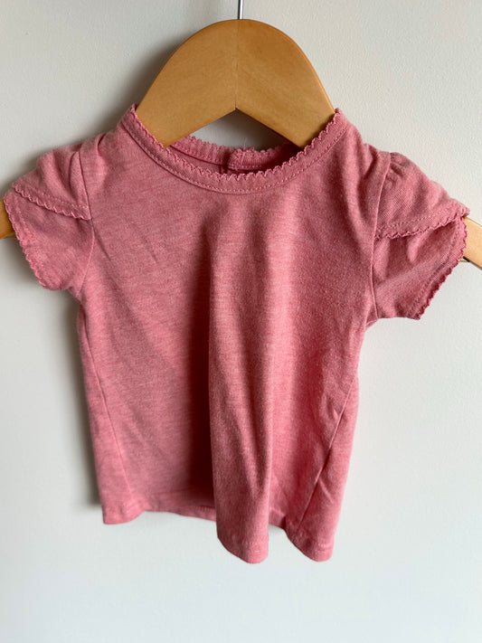 Pink Sleeve Layer T-Shirt  / 6-12m