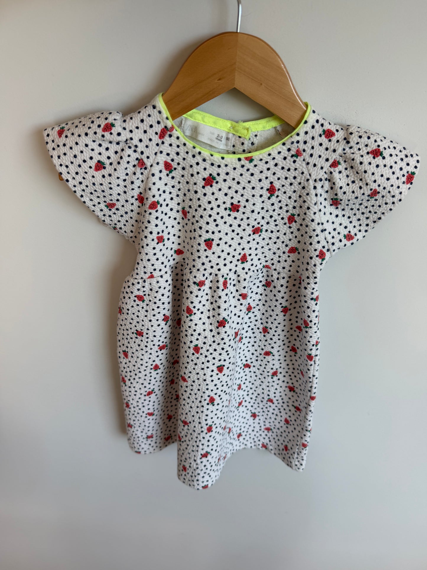 Zara Strawberry Dot Dress / 2-3T