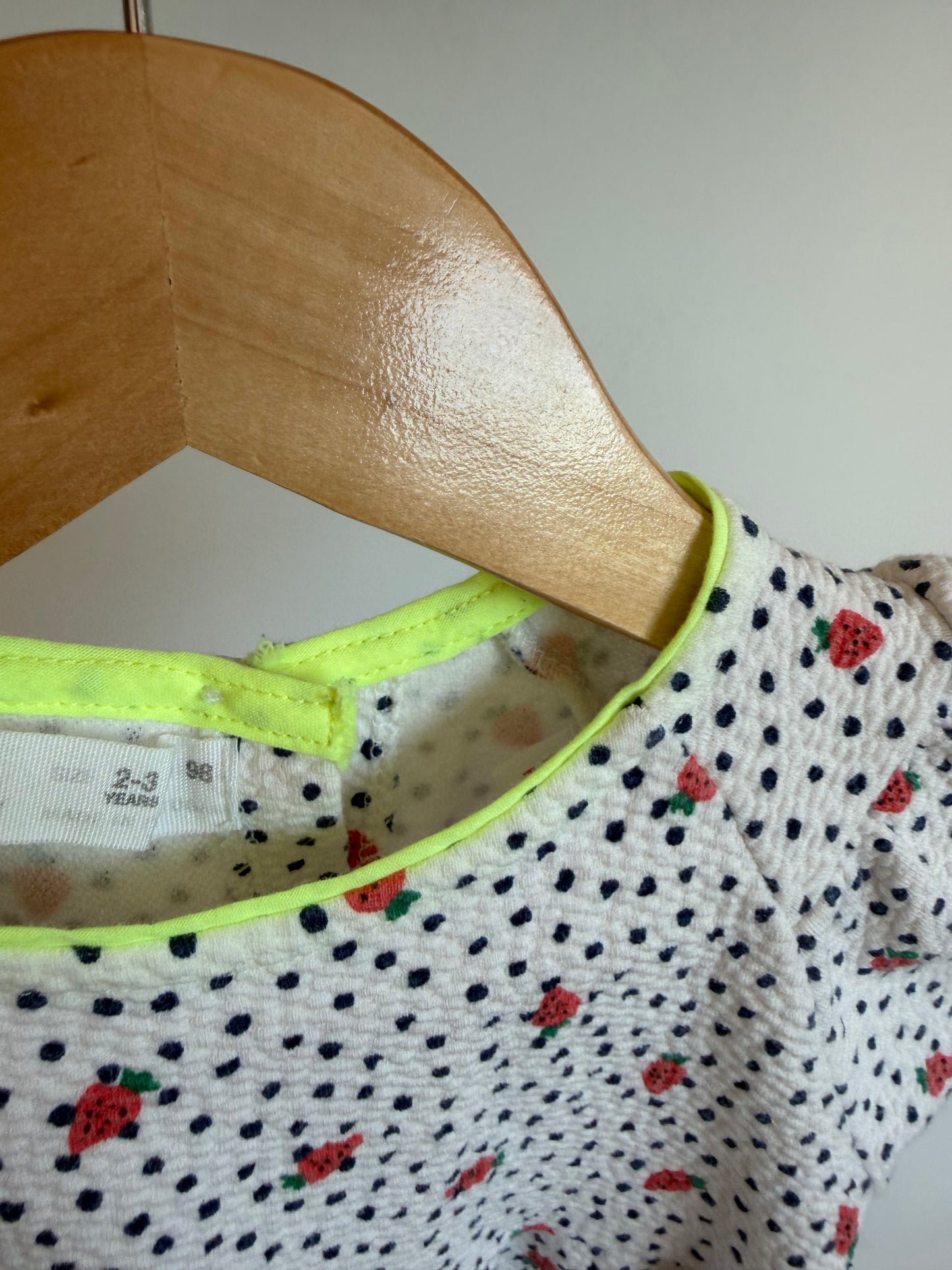 Zara Strawberry Dot Dress / 2-3T