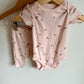 Pink Rib Butterfly Bodysuit + Pants / 3m