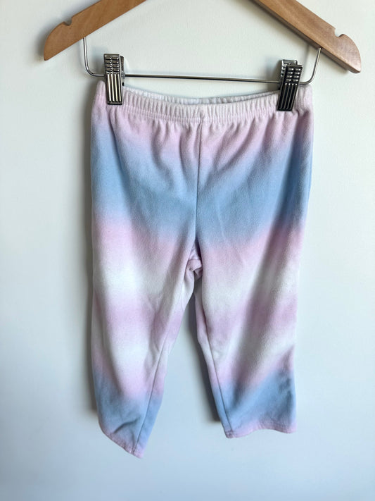 Ombré Pink Blue Fleece Pants / 4T