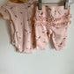 Pink Rib Butterfly Bodysuit + Pants / 3m