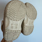 Gold Sparkle Lined Crocs / Size 7 Toddler
