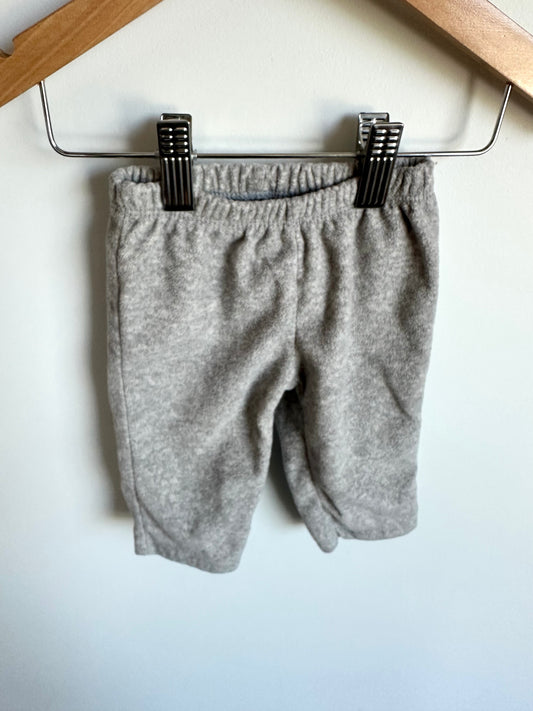 Grey Fleecd Pants / 0-3m