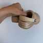 Gold Sparkle Lined Crocs / Size 7 Toddler