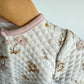 White Floral Snap Sleeper / 0-3m