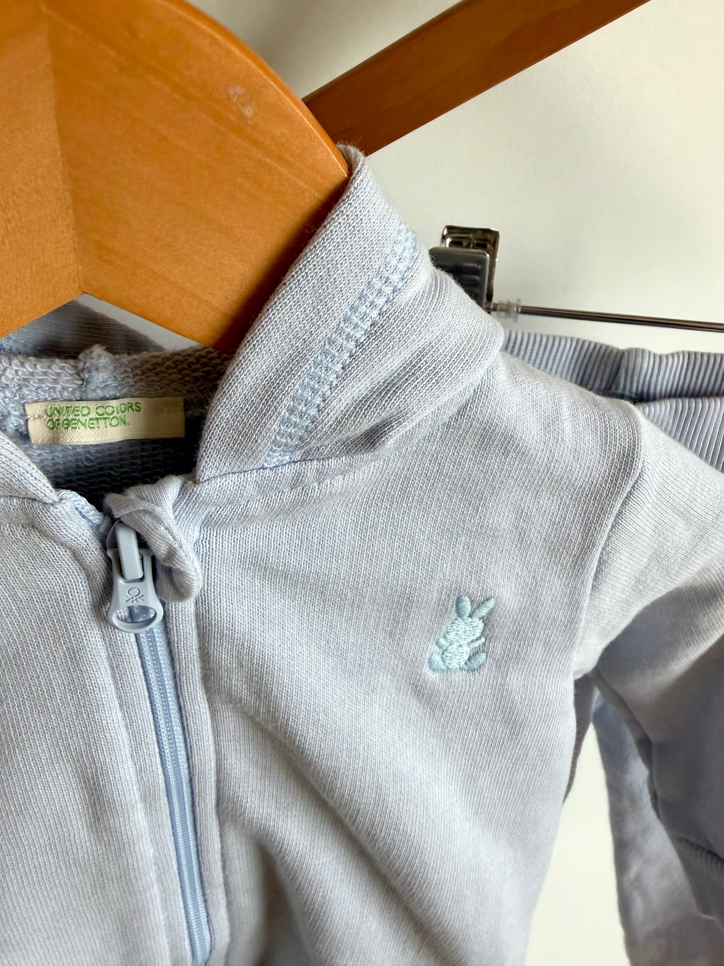 Benetton Light Blue Hoodie + Joggers Set (PLAY) / 6-9m