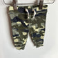 Green Camo Tapered Pants with Drawstring / 0-3m