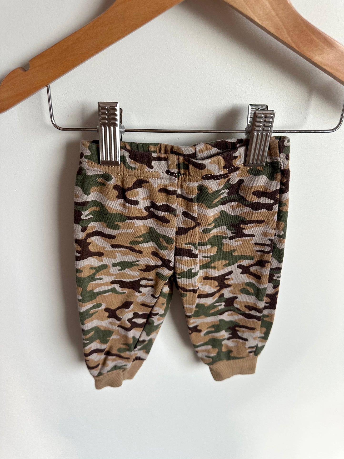Brown Camo Tapered Pants / 0-3m