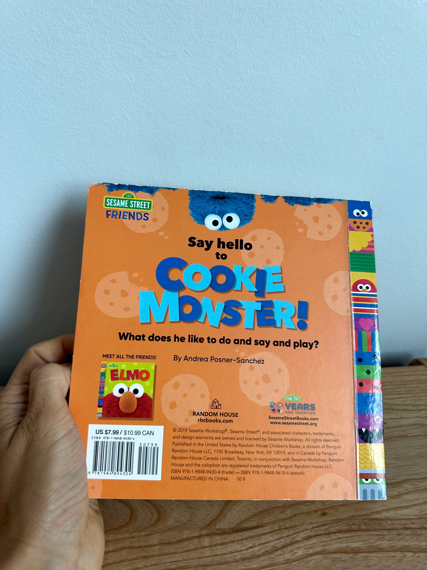 Cookie Sesame Street Book / 0-2 years
