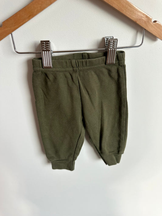 Olive Tapered Pants / 0-3m