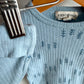 Organic Cotton Blue Trees Bodysuit, Pants + Hat Set / 0-3m