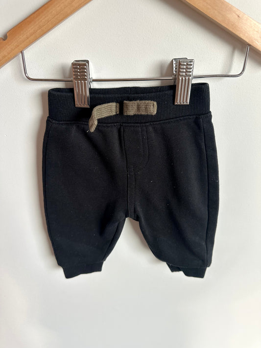 Black Joggers / 0-3m