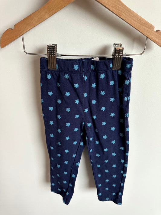 Indigo Floral Leggings / 18m
